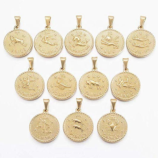 Zodiac Coin Pendant